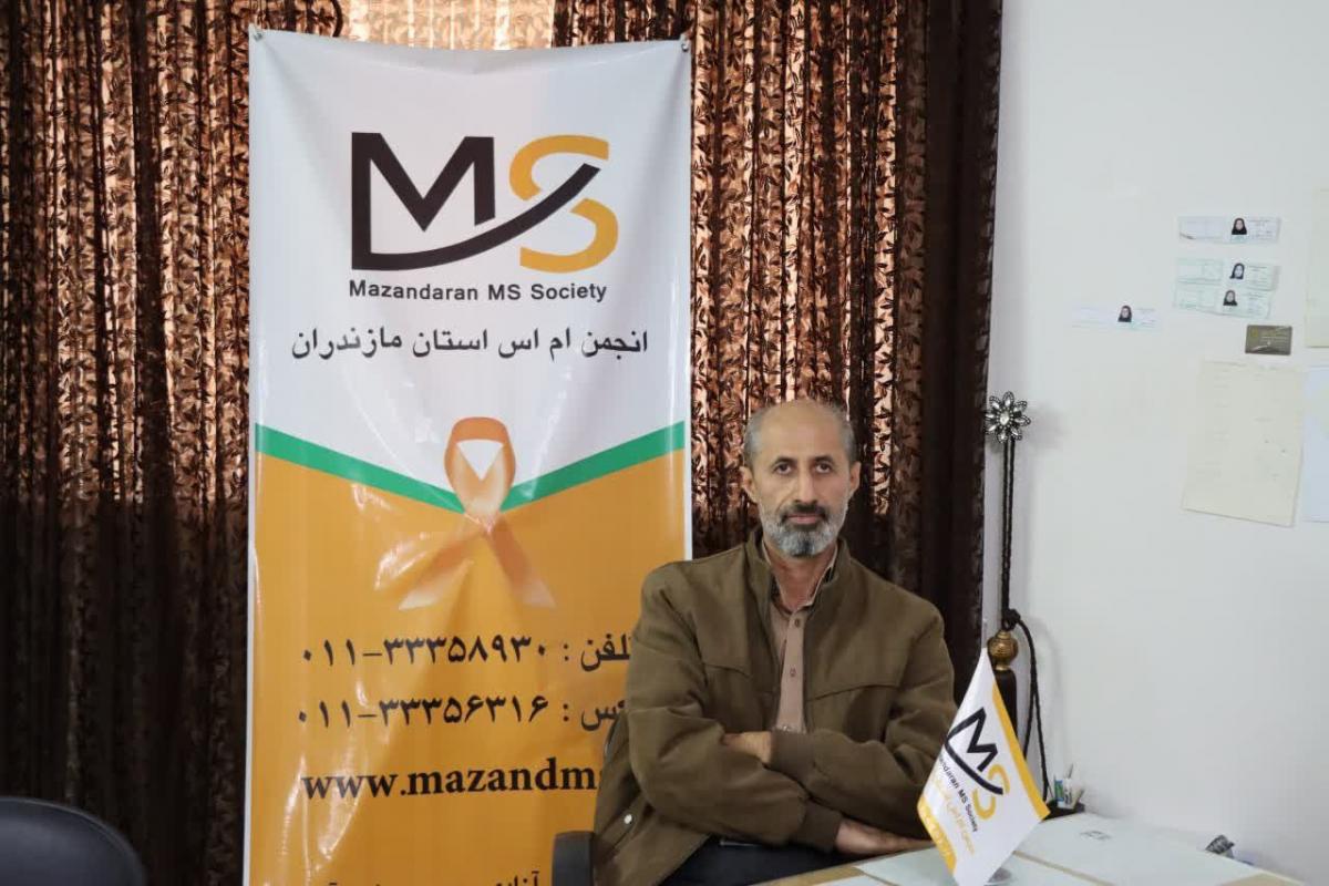 عسگری عمادی - مدیرعامل انجمن ام اس مازندران