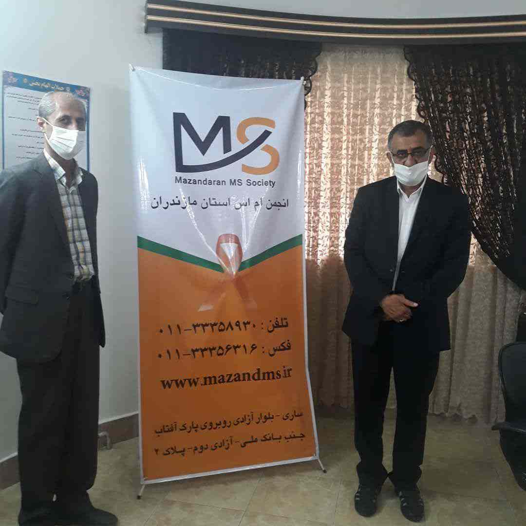 حضور نماینده محترم مردم شهرستان ساری و میاندورود در دفتر انجمن ام اس مازندران  - 25 مرداد 1399