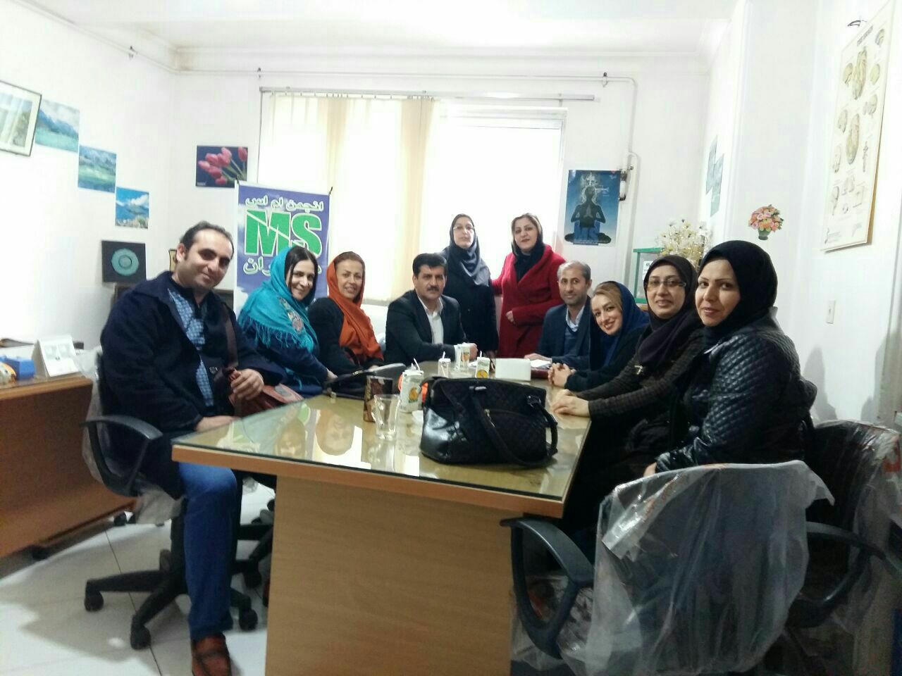 دیدار مدیر عامل با تعدادی از بیمارن نکا و بهشهر