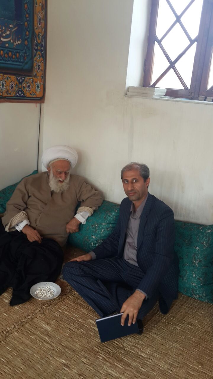 دیدار با ایت الله نظری یکی از علمای شهر ساری