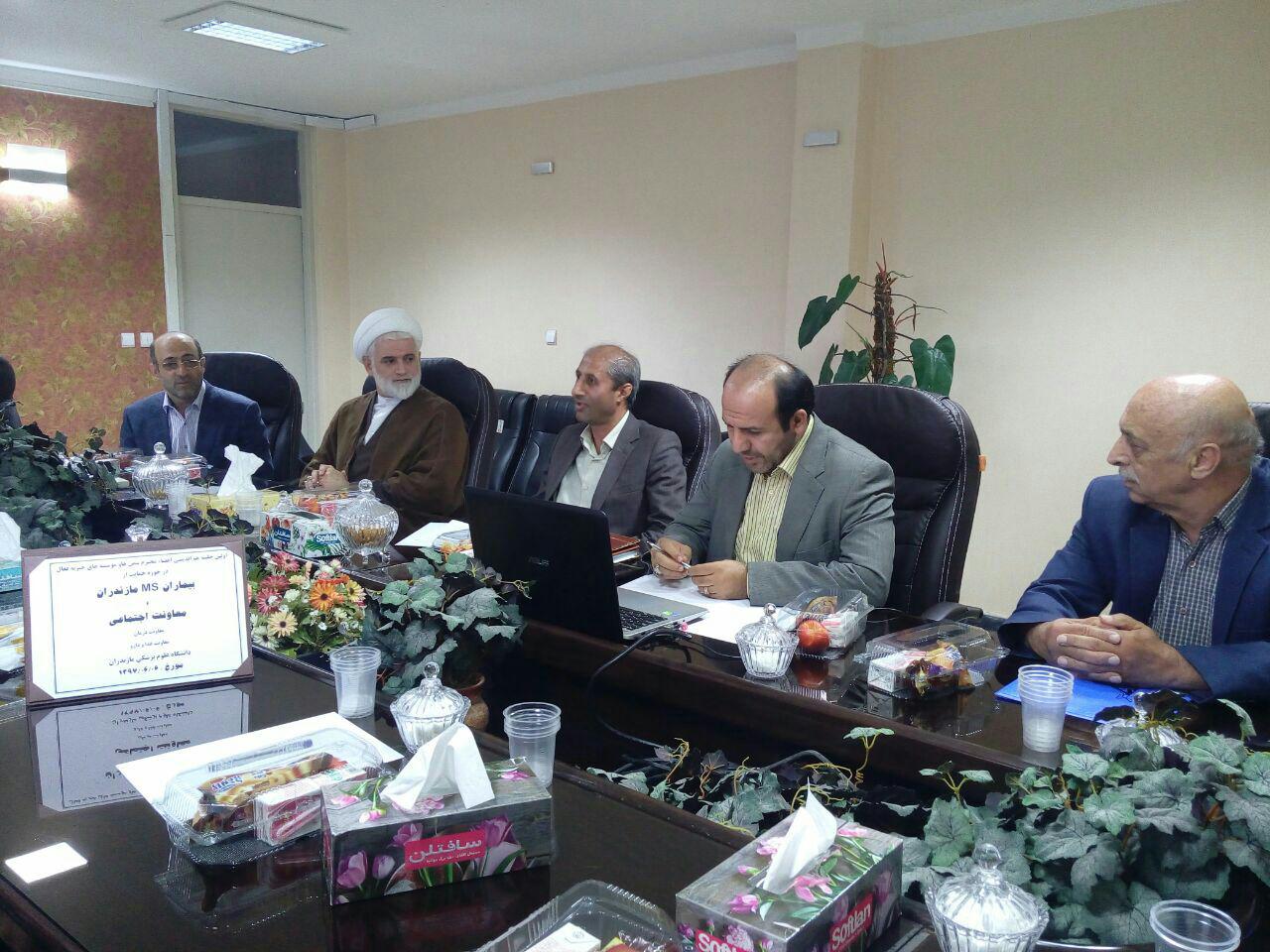 حضور مدیرعامل انجمن ام اس مازندران در جلسه دانشگاه علوم پزشکی استان مازندران در تاریخ 6 شهریور 1397
